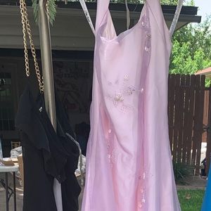 Blush pink floral gown